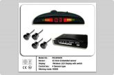 SENSOR DE ESTACIONAMENTO PRETO 4 PONTOS COM DISPLAY MEIA LUA